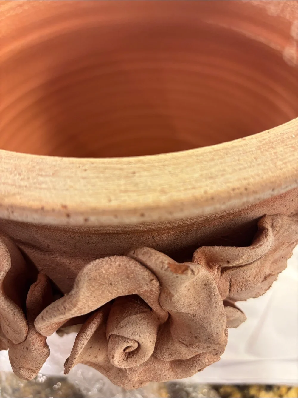 DIMA Terrecotte Rose Motif Terracotta Planter